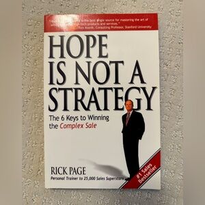 Hope is not a strategy book